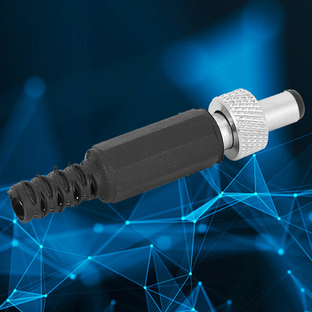 20 Dc-stecker (männlich) Mit Verriegelungsmechanismus, Kunststoff/metall, 5,5 X 2,1 Mm, Für Audio-mediaplayer