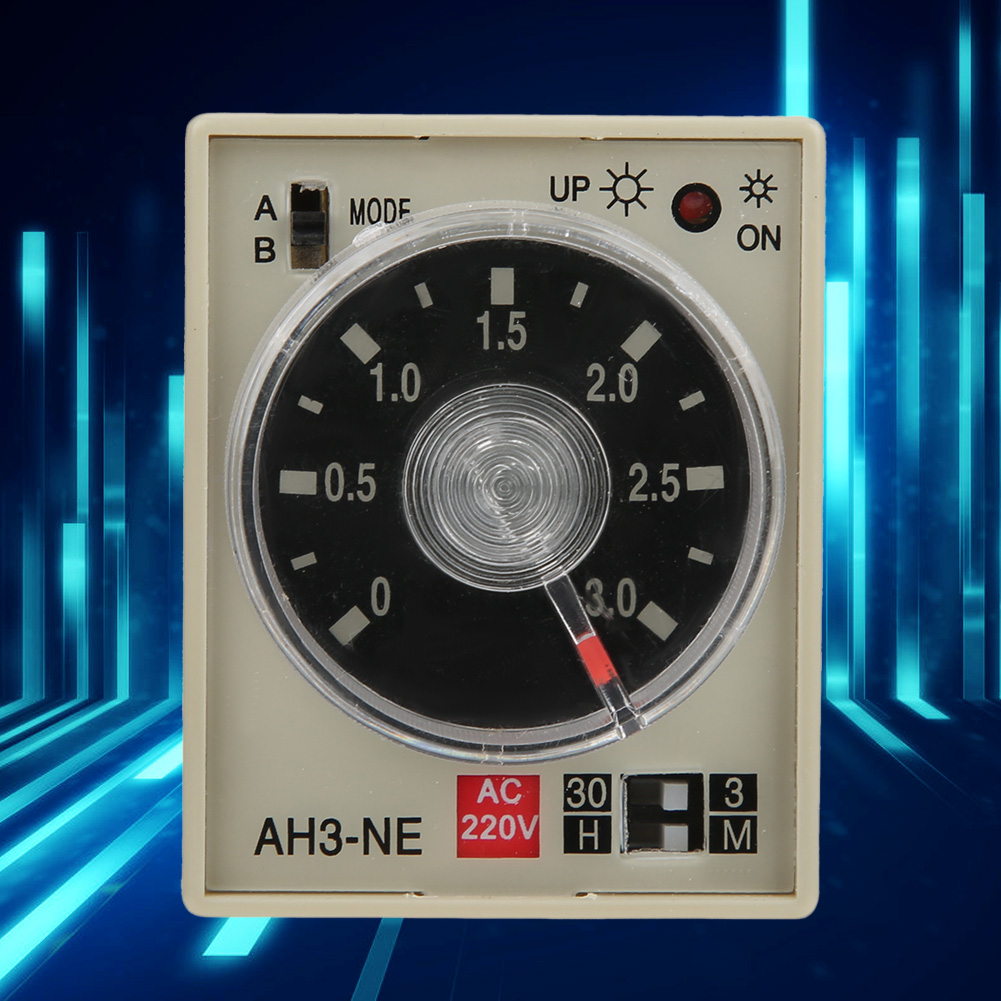 Miniatur-einschaltverzögerungsrelais, Mehrere Zeitperioden, Einstellbares B, Dualmodus, Ah3 Ne Ac220v