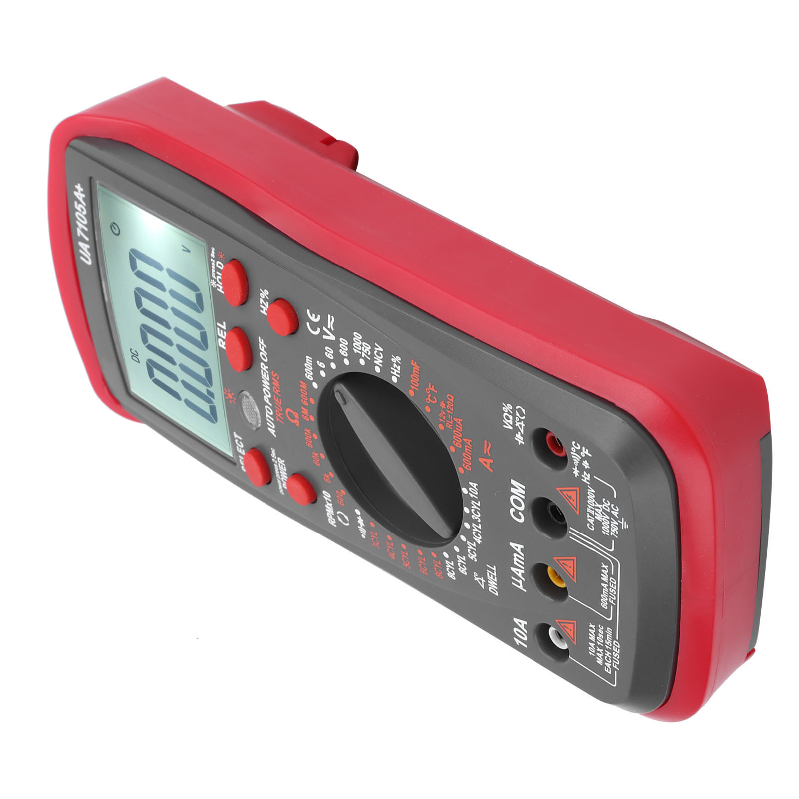 Digitales Kfz-multimeter, Motoranalysator, Ac/dc-kapazitätsmessgerät, Wartungsgerät Ua7105a+