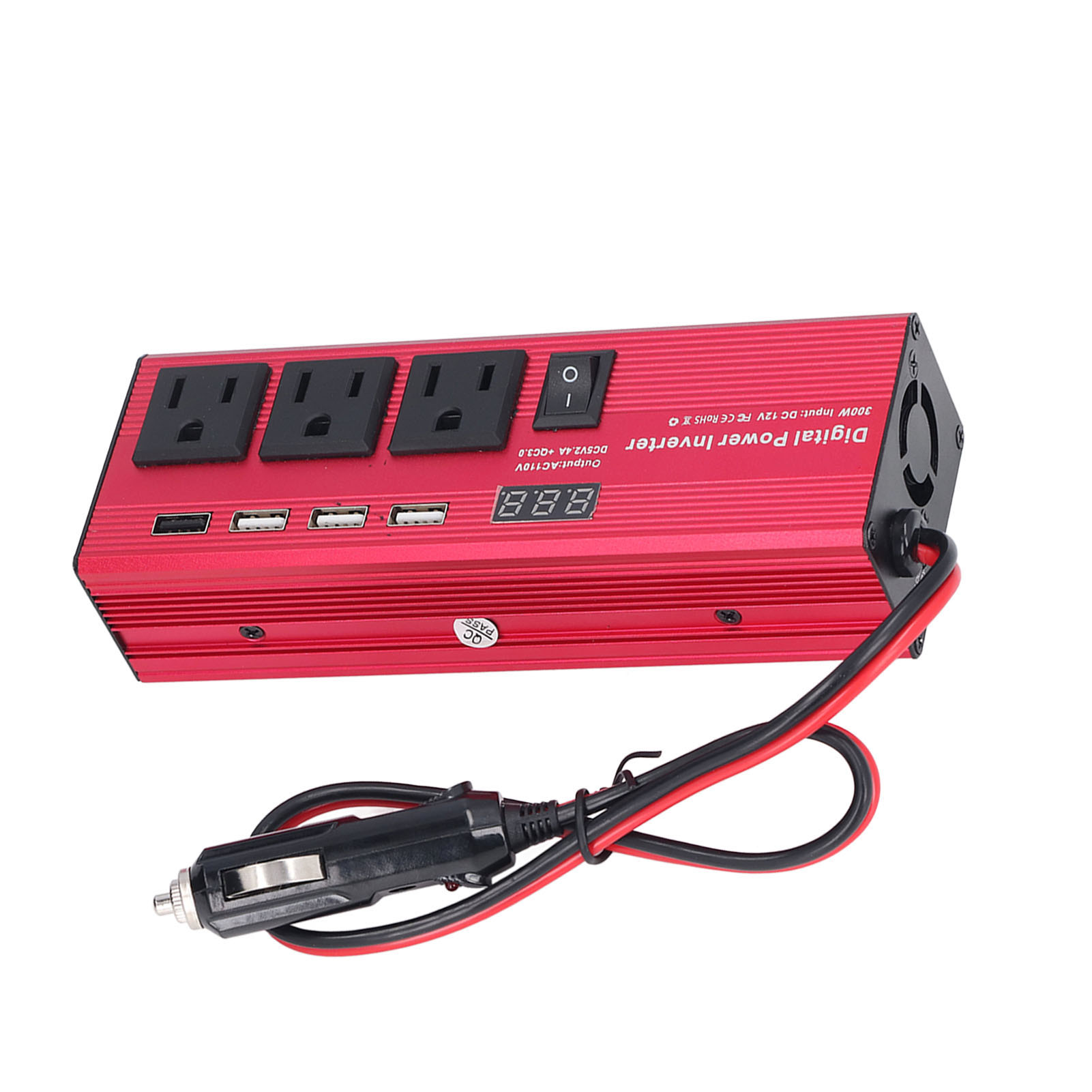Modifizierter Sinus-wechselrichter Für Fahrzeuge, 300 W, 12 V Dc Auf 110 V Ac, Für Zuhause, Auto Und Wohnmobil