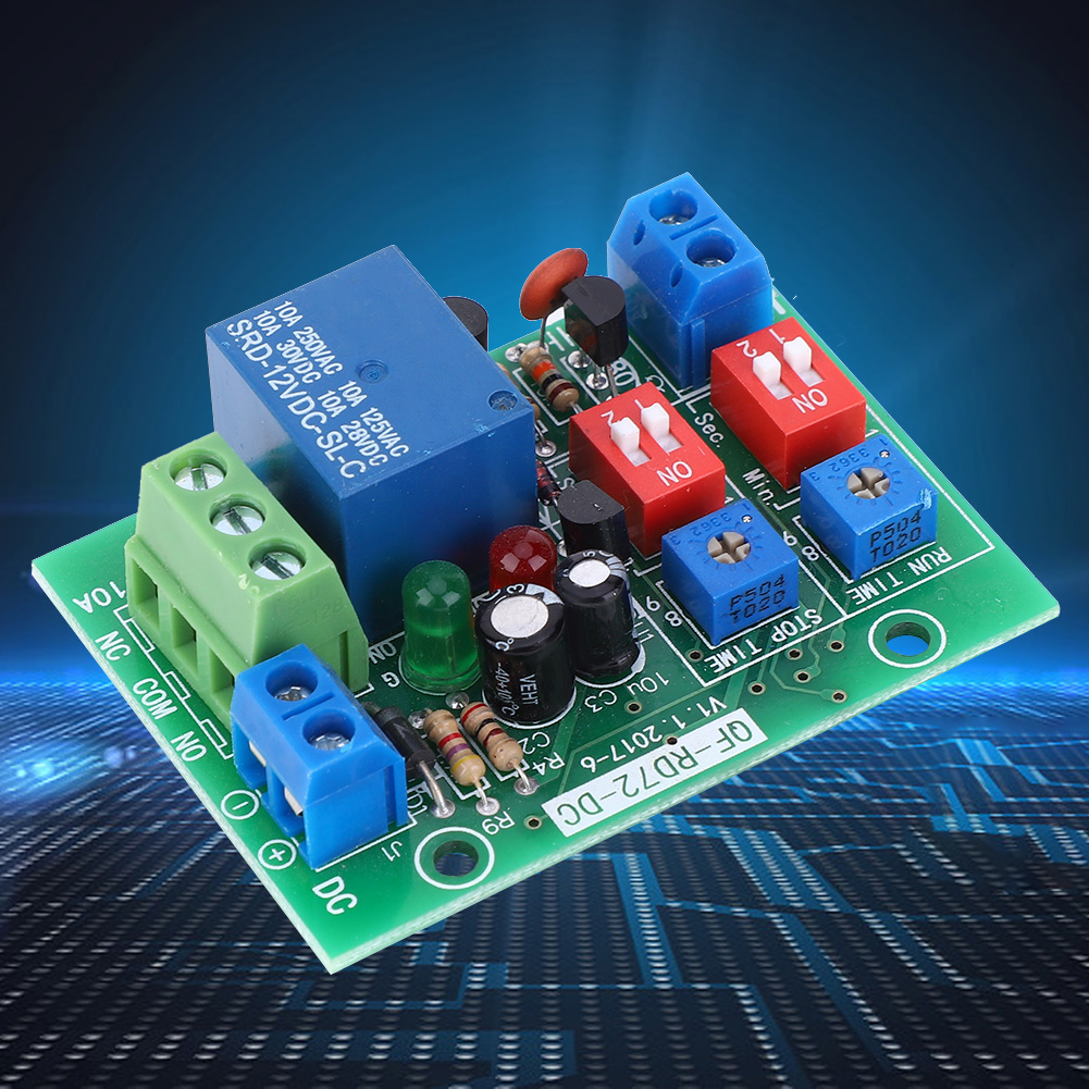 Rd72-dc-12v Relaismodul Mit Unendlichem Ein-/ausschaltzyklus, Triggerverzögerungsschalter, Endlosschleifenrelais