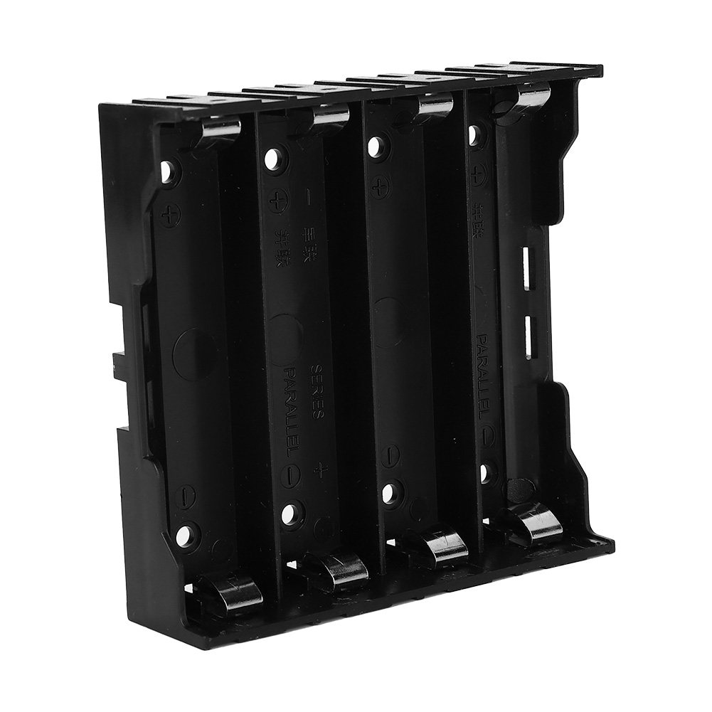3-teiliger Diy-multifunktions-batteriekasten Mit 4 Steckplätzen Und Kontakten Für 3,7-v-18650-batterien