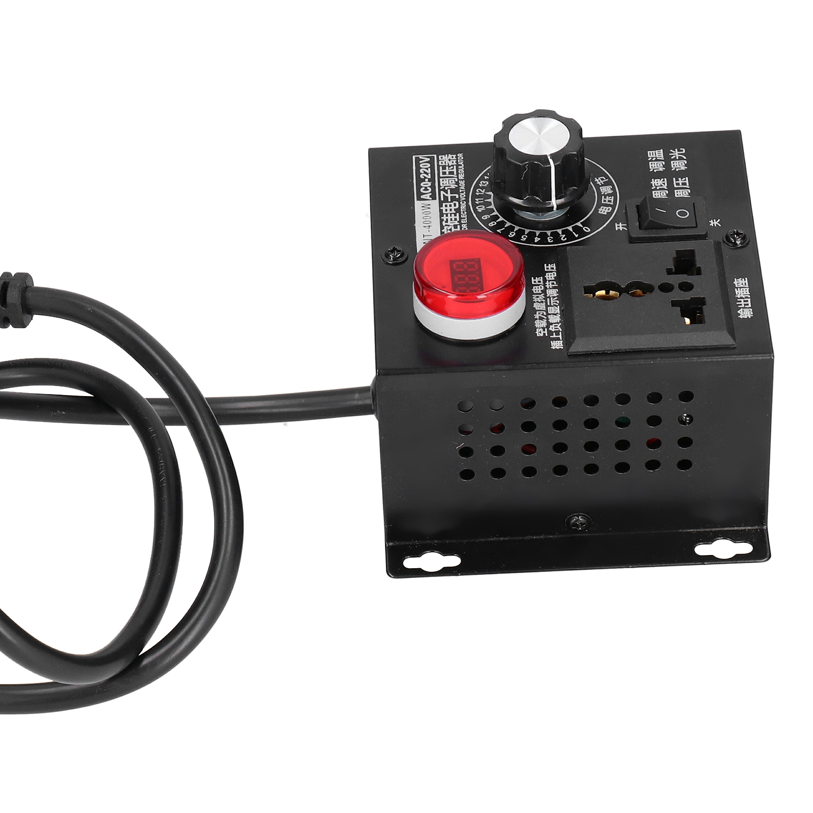 4000-w-spannungsdimmer Mit Elektronischem Thyristor Für Hohe Leistungen, Wechselstrom 110/220 V, Eu-stecker