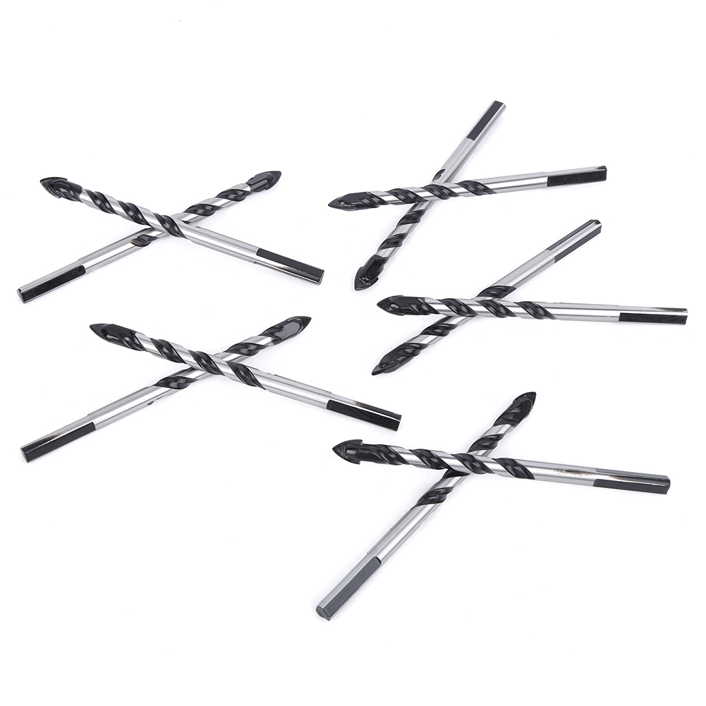 Set Mit 10 Spiralbohrern, Dreieckig, Massiv Und Langlebig, Für Holz, Keramik Und Wände.