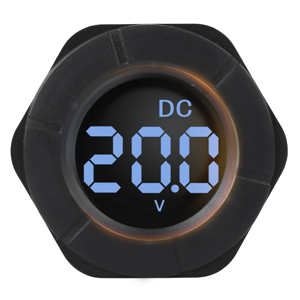 Rundes Digitales Voltmeter Dc 0-300 V Mit Lcd-anzeige Für Autos