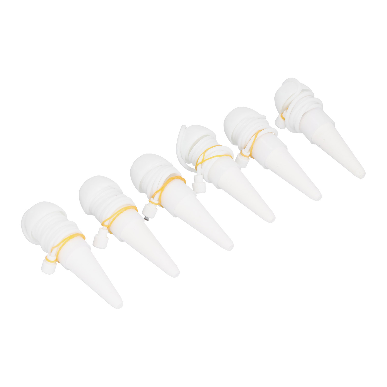 Set Mit 6 Automatischen Tropfbewässerungsdüsen, Weiß