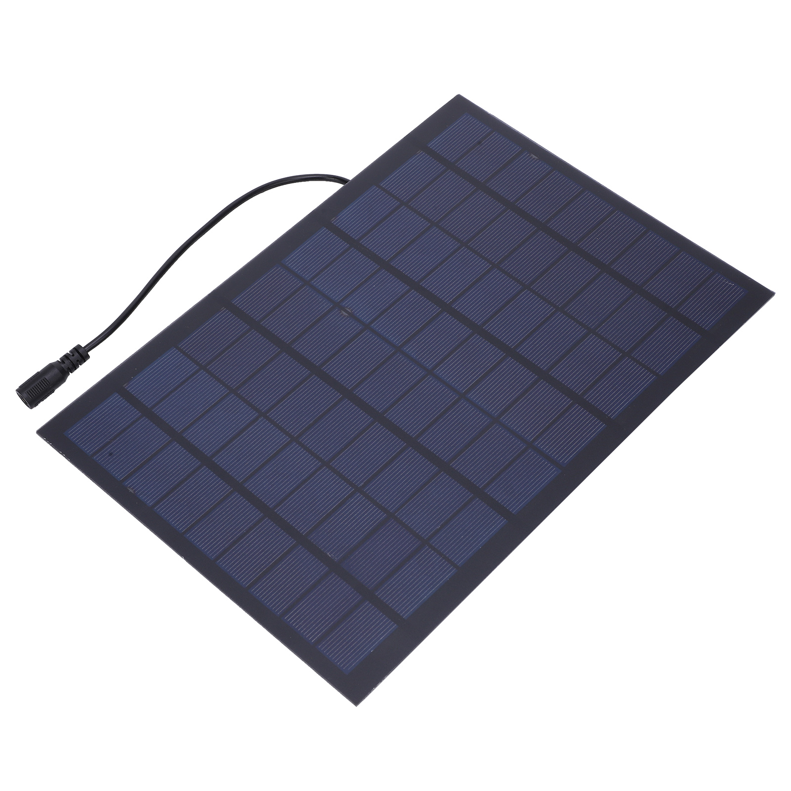 Tragbares Mini-solarladegerät Aus Epoxidharz, 18 V, 9 W, Hoher Wirkungsgrad, Mit 30 Cm Kabel Und Rundem Dc-stecker
