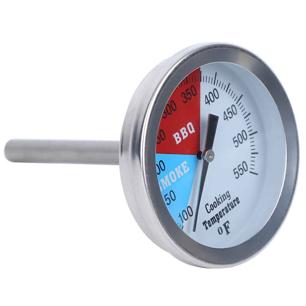 Edelstahl-thermometer Für Backofen Und Grill, Temperaturanzeige 100–550 °f