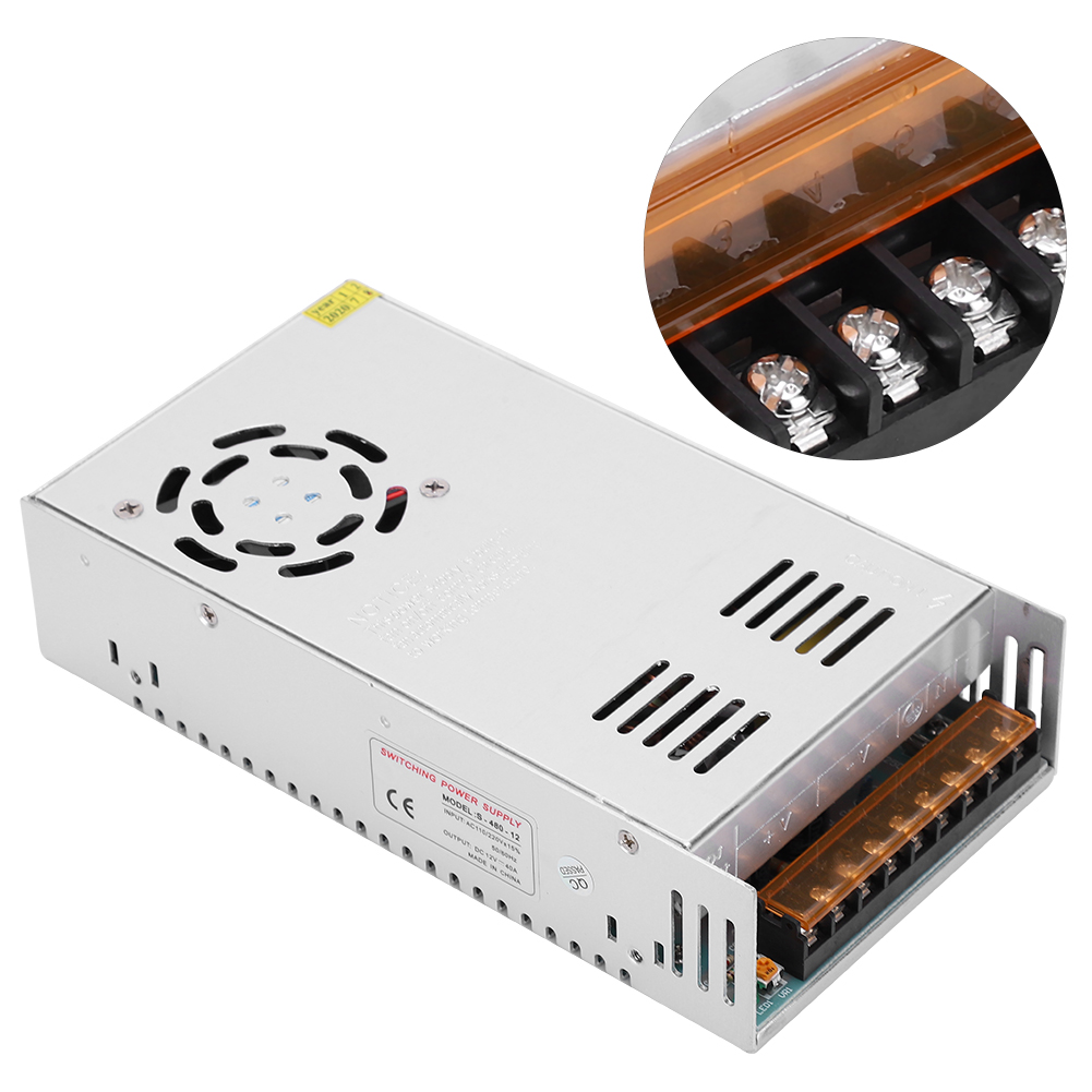 Dc12v Schaltnetzteil-treiber Für Led-lichtleiste Aus Aluminiumlegierung Für 3d-drucker (s-480-12 (12v 40a 480w) Ac110/220v ±15%)