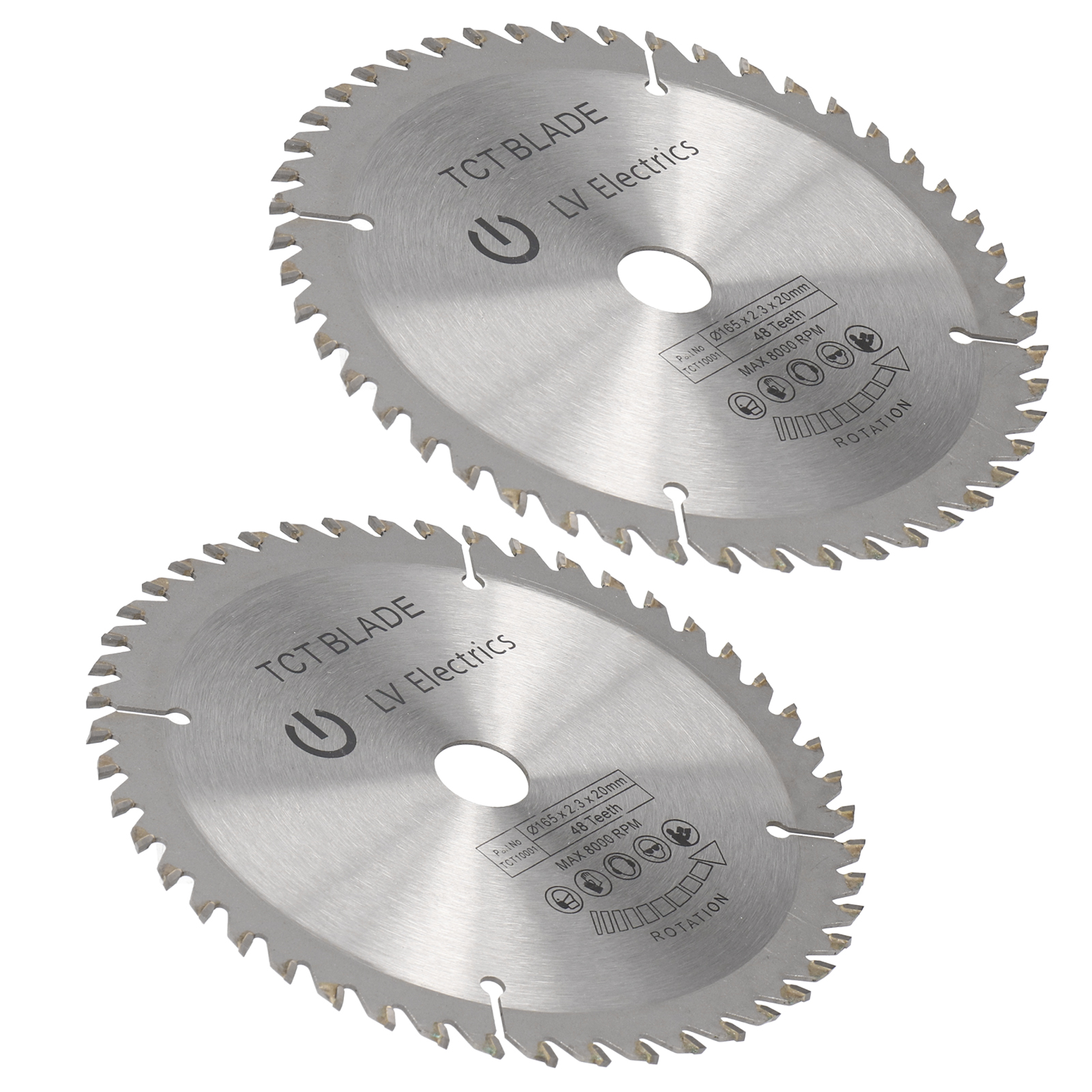 2 Stück 6-zoll-trennscheiben, Hartmetallblätter, 48 Zähne, Tischlersäge.