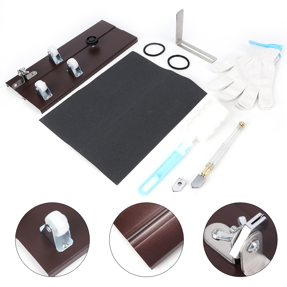 Set Aus Glasflaschenschneidern, Eine Praktische Maschine Aus Aluminiumlegierung Zum Schneiden Von Wein- Und Bierflaschen.