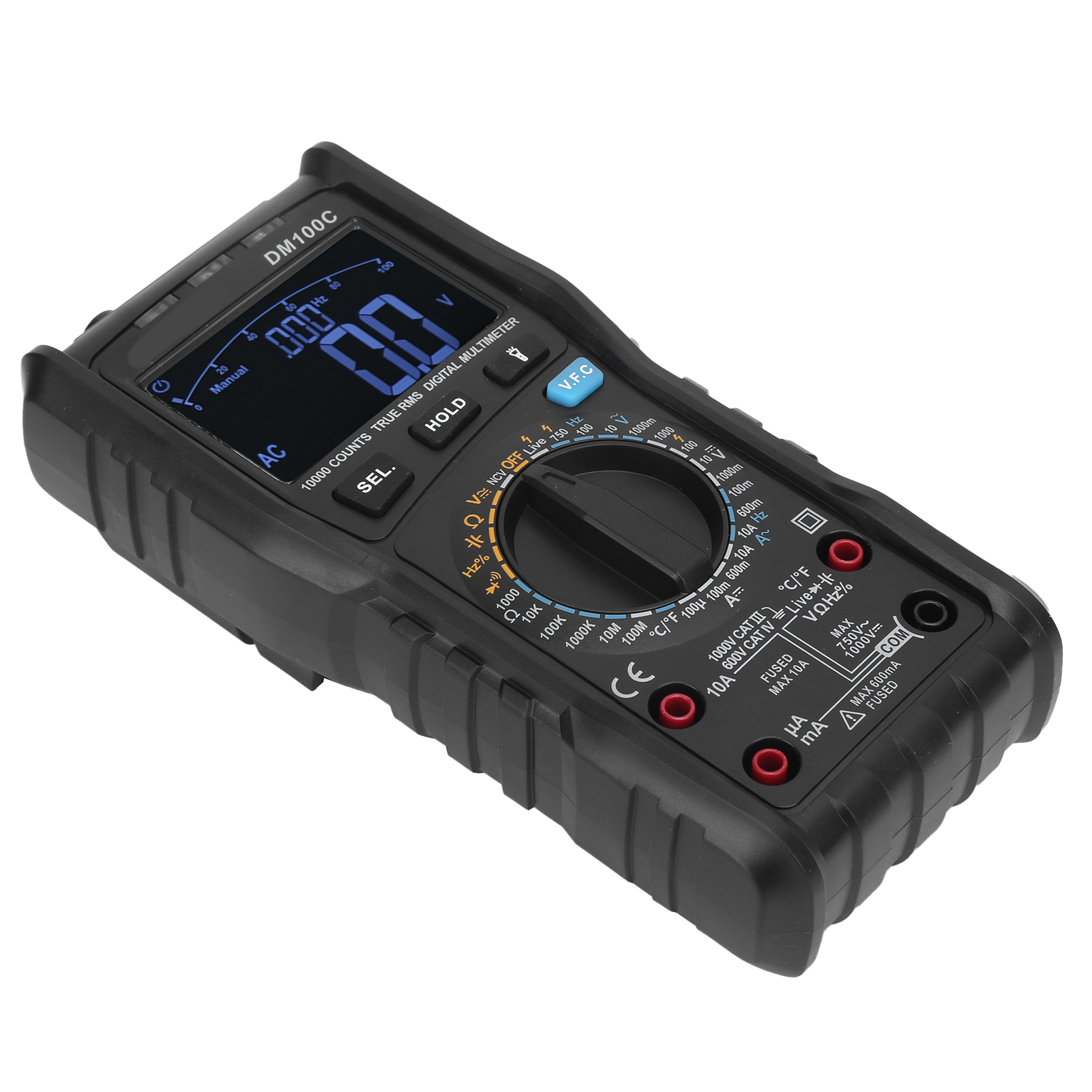 Dm100c Multimeter Hochpräzises Digitales Multimeter Für Die Wartung Elektrischer Anlagen 10 A/999,9 V
