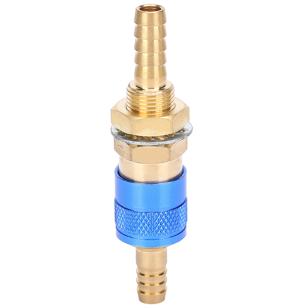 Paar 8-mm-schnellkupplungen Für Flüssigkeitsgekühlte Mig/tig-schweißbrenner (blau)