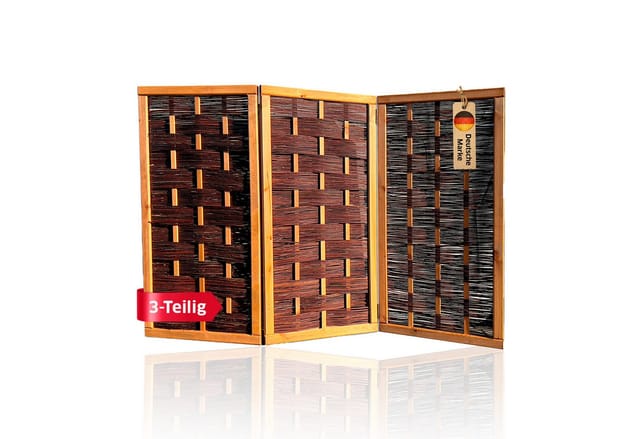 NOOR Weiden-Paravent Deluxe 3teilig, 150x180 cm