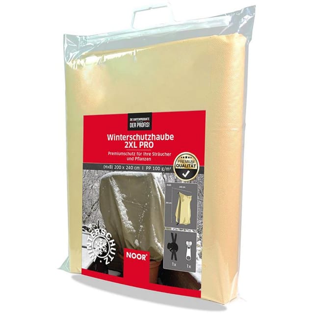 NOOR Winterschutzhaube XXL PRO 200x240 cm mit Reißverschluss und Zugseil günstig