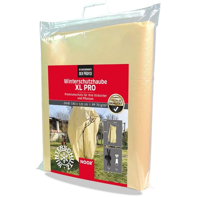NOOR Winterschutzhaube XL PRO 180x120 cm mit Reisverschluss und Zugseil günstig