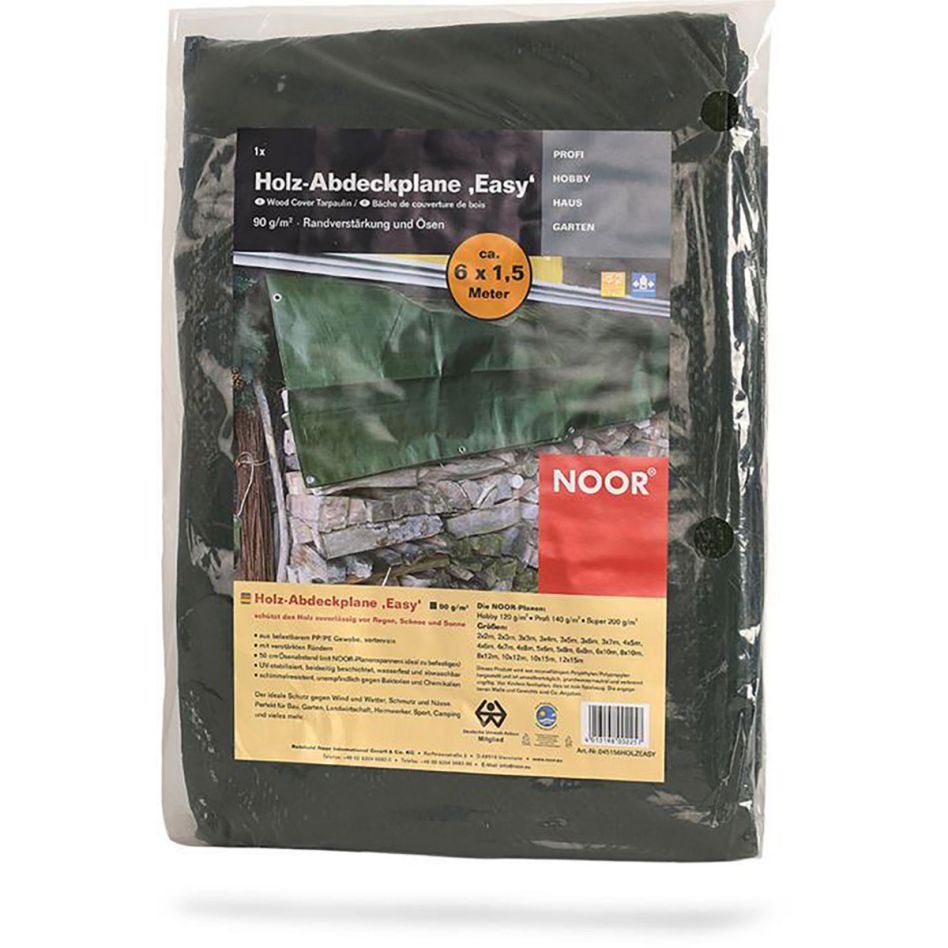 NOOR Holz-Abdeckplane Easy 6,00x1,5 m grün günstig