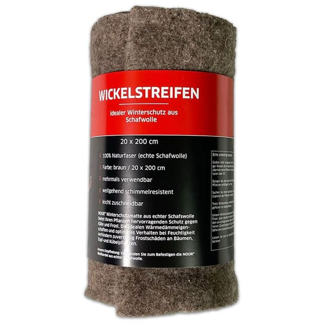 NOOR Wickelstreifen aus Schafwolle braun günstig