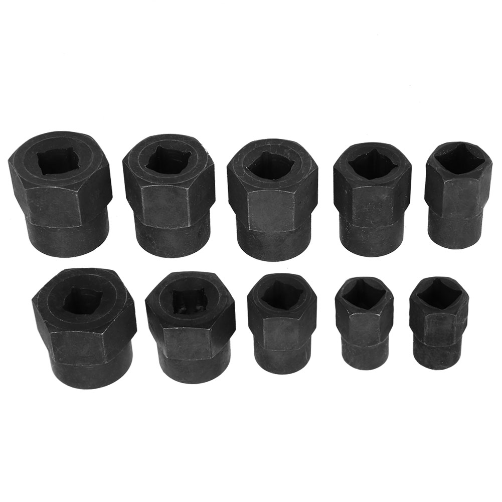 10-teiliges Set Von Ausdrehern Für Beschädigte Und Zerbrochene Nüsse Mit Einem Durchmesser Von 9–19 Mm, Aus Aluminium, Verpackt In Einem Karton