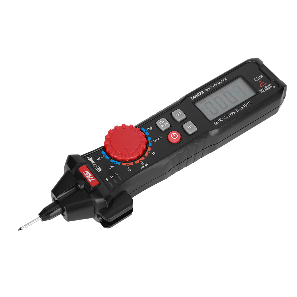 Taschenmultimeter Im Stiftformat, Tragbares Digitales Miniaturmessgerät Mit Amperemeter Ta802a Und Automatischer Erkennung