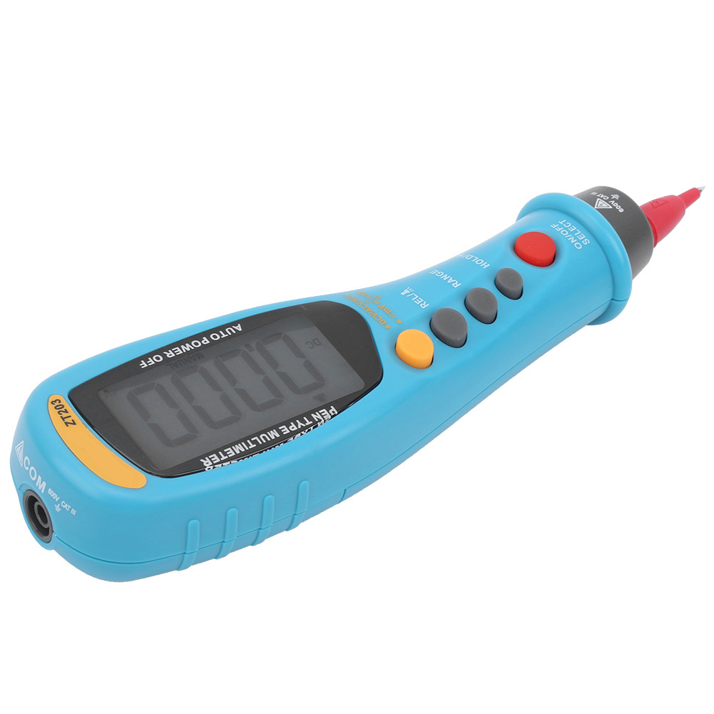 Zt'203 Tragbares, Stiftförmiges Lcd-digitalmultimeter Mit Automatischer Bereichswahl, Effektivwertmessung, Ncv-spannungsmessung Und Ac/dc-spannungsmessung