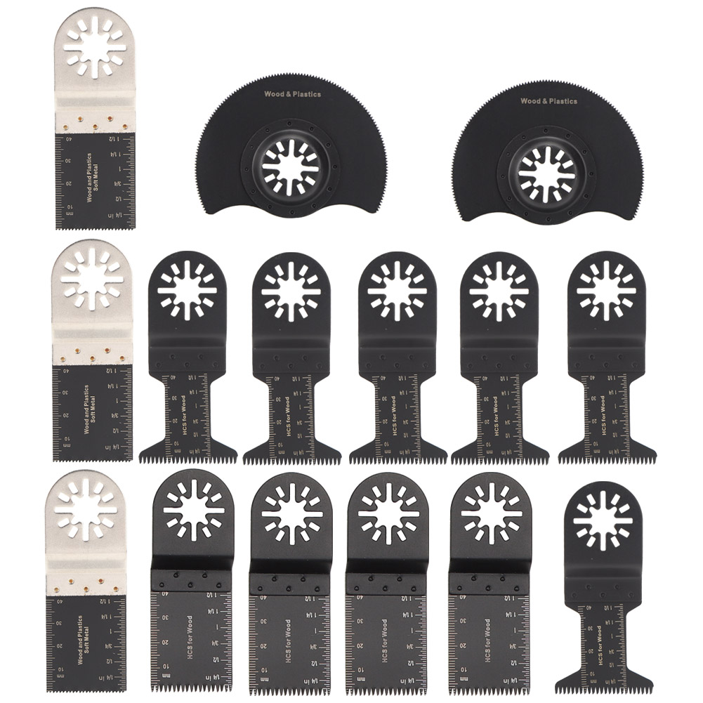 Set Mit 15 Sägeblättern Aus Kohlenstoffstahl, Zubehör, Wellenzahnung, Multifunktional