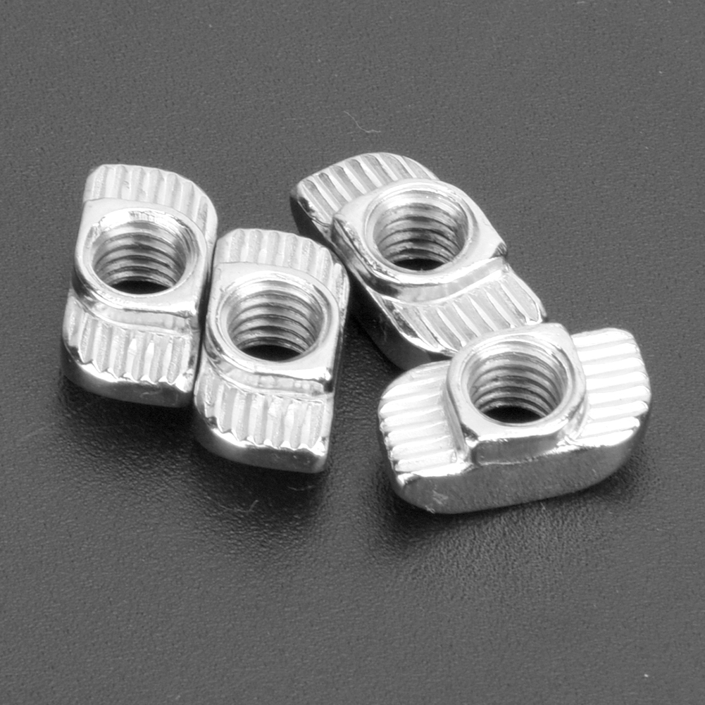 100 T-muttern Nach Europäischer Norm, 30 Gleitmuttern Mit T-gewinde Für Aluminiumprofile, M6