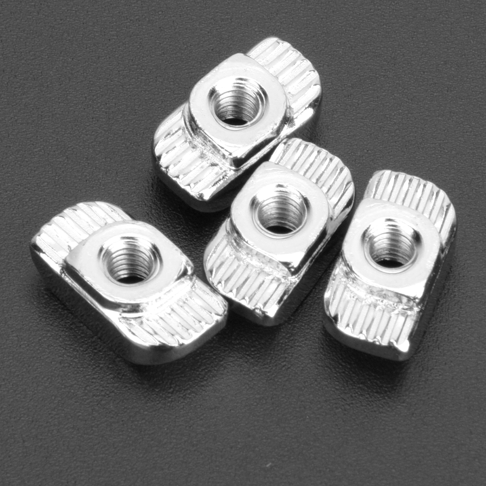 100 T-muttern Nach Europäischer Norm, 30 Gleitmuttern Mit T-gewinde Für Aluminiumprofile, M4