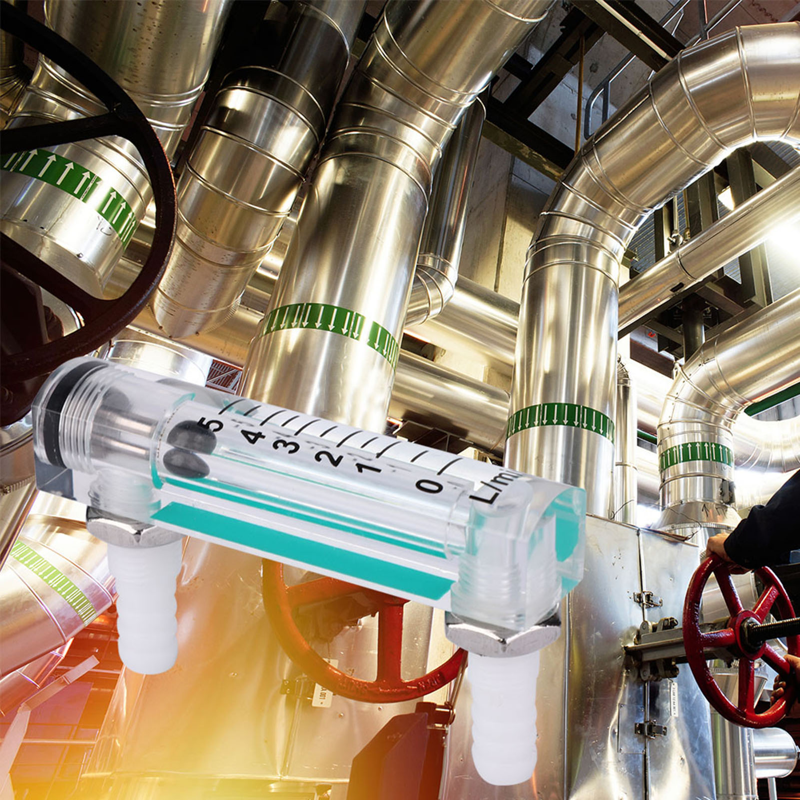 Lzq-1 Luftdurchflussmesser 15 L/min Sauerstoff- Und Kohlendioxidmessgerät