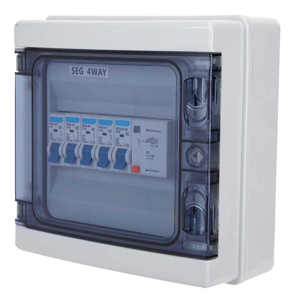Wasserdichter 4-wege-fehlerstromschutzschalter 63a 30ma Rcd4mcb 6a2 X16a32a