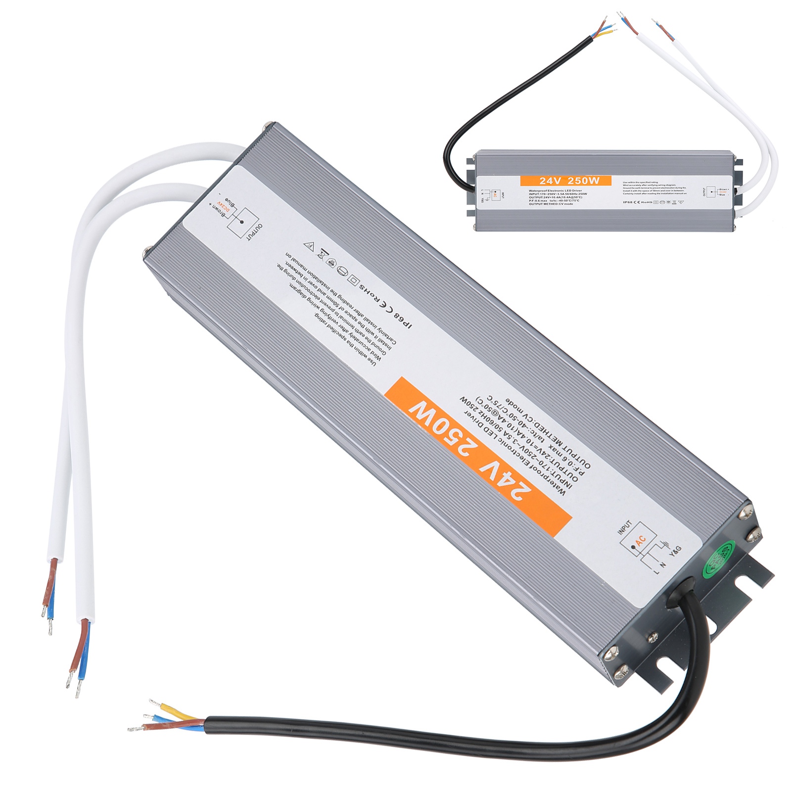Wasserdichtes Schaltnetzteil Für Leds, 250 W, Ac 170–250 V, Steuertransformator, Netzteil, Dc 24 V