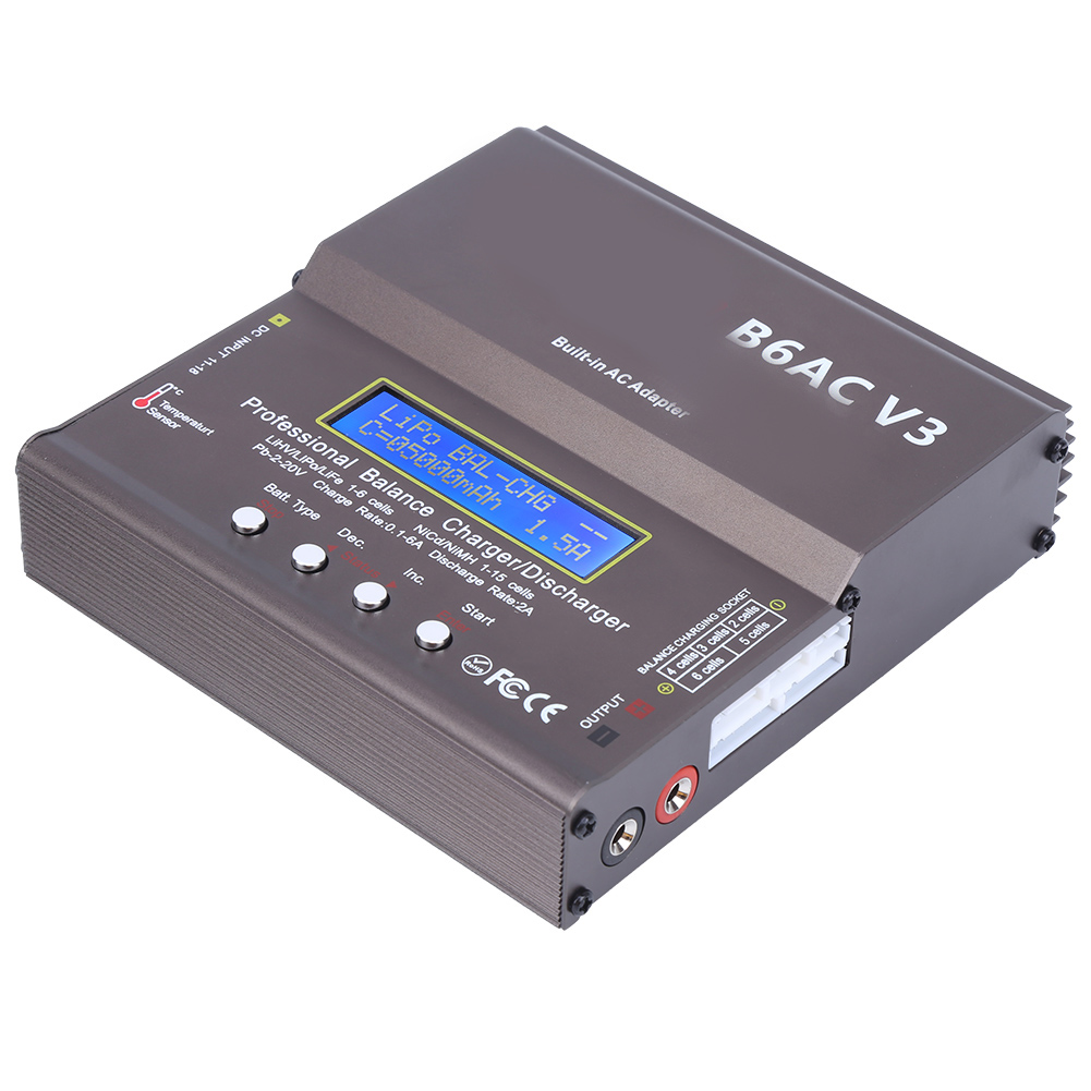 80-w-smart-balance-ladegerät Für Nimh- Und Nicd-akkus, Modell B6acv3, Ac100-240v (eu-stecker)