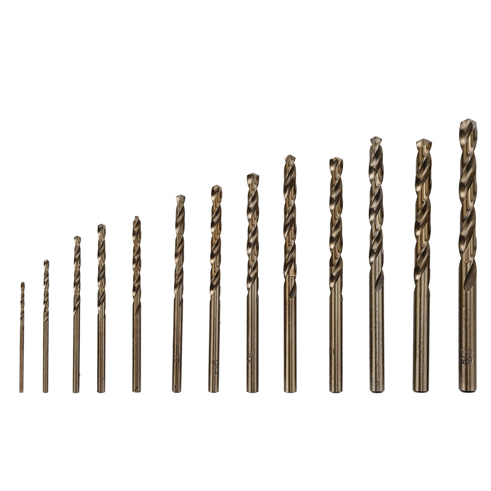 Set Mit 13 Hss-spiralbohrern Mit Geradem Griff, M35-bohrer