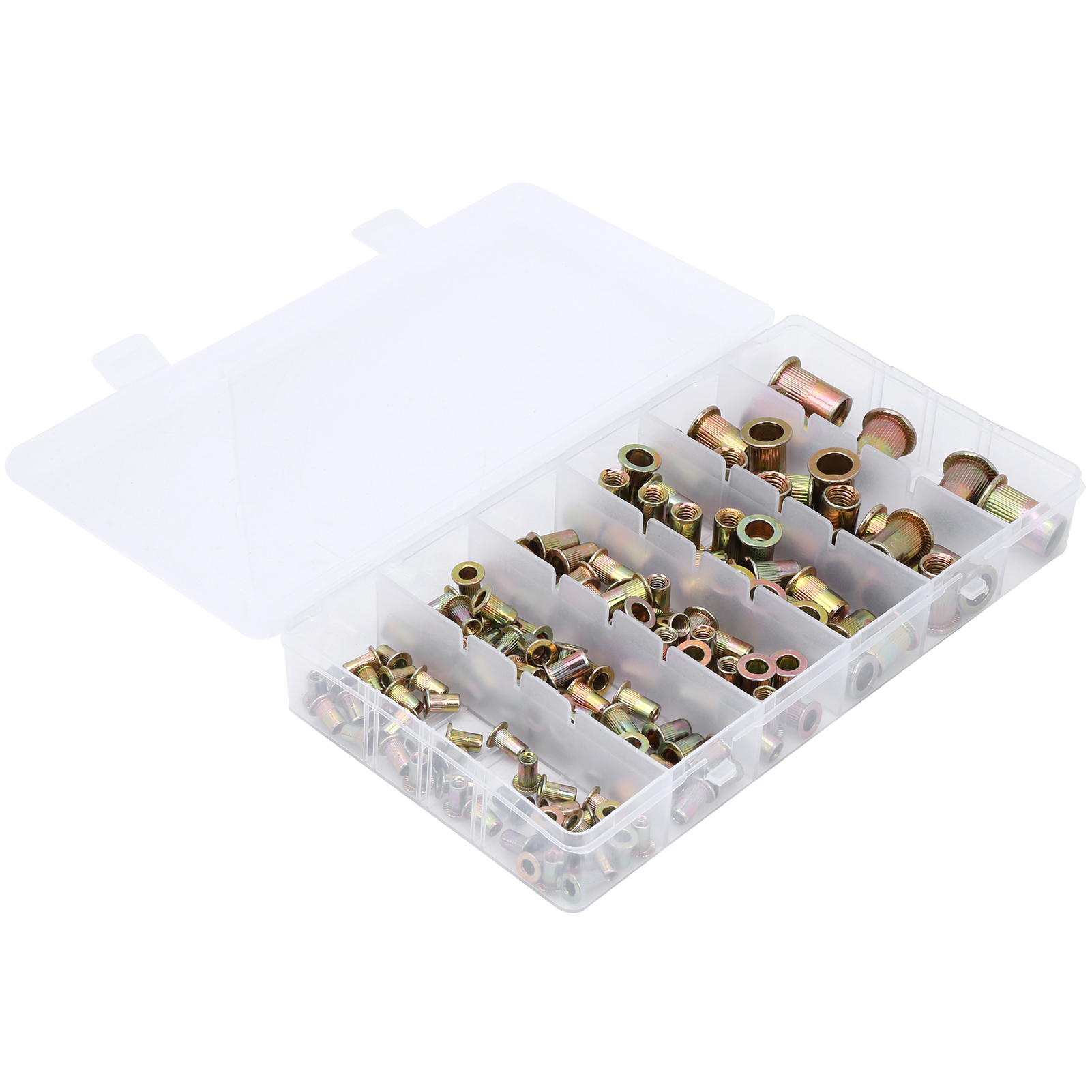 Set Mit 150 Nietmuttern Und Einpressmuttern Aus Zinklegierung, Größen M3, M4, M5, M6, M8, M10, Hardware-zubehör