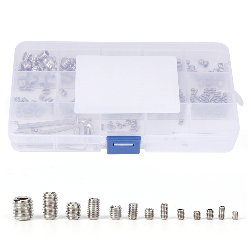 Set Mit 340 Schrauben, Edelstahl 304, Sechskantadapter, Maschinenteile, 6 Schraubenschlüssel, Hardwareteile
