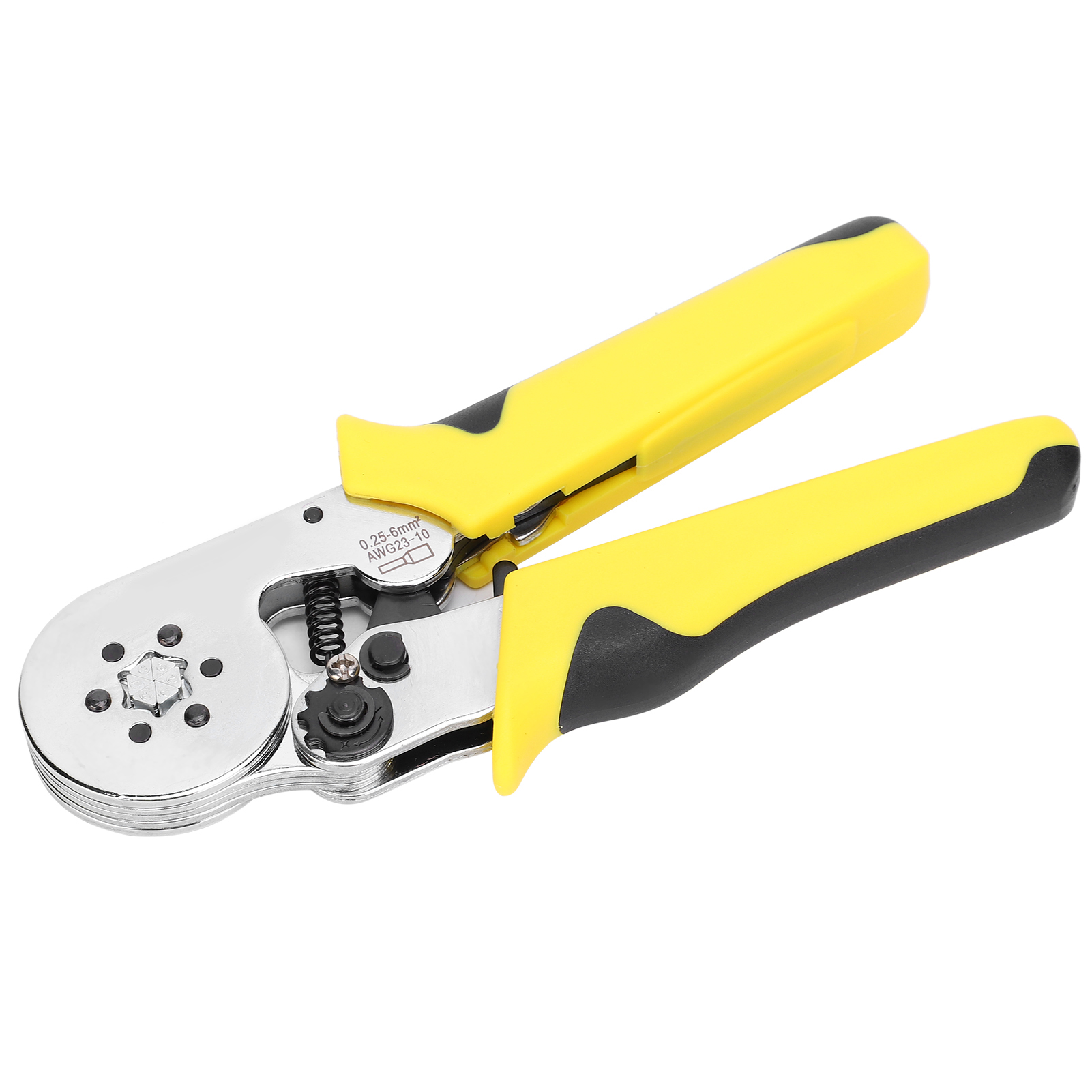 Tu-c86-6+ Verstellbare Crimpzange 23-10 Awg 0,25-6 M² Ergonomische Crimpzange Für Kabelhülsen