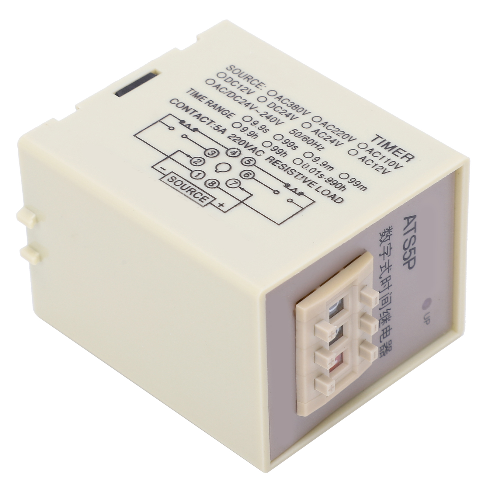 Ats5p Zeitrelais Mit Digitaler Led-anzeige Und Flexibler Einstellung, Zyklusverzögerung, Ac220v Zeitrelaismodul