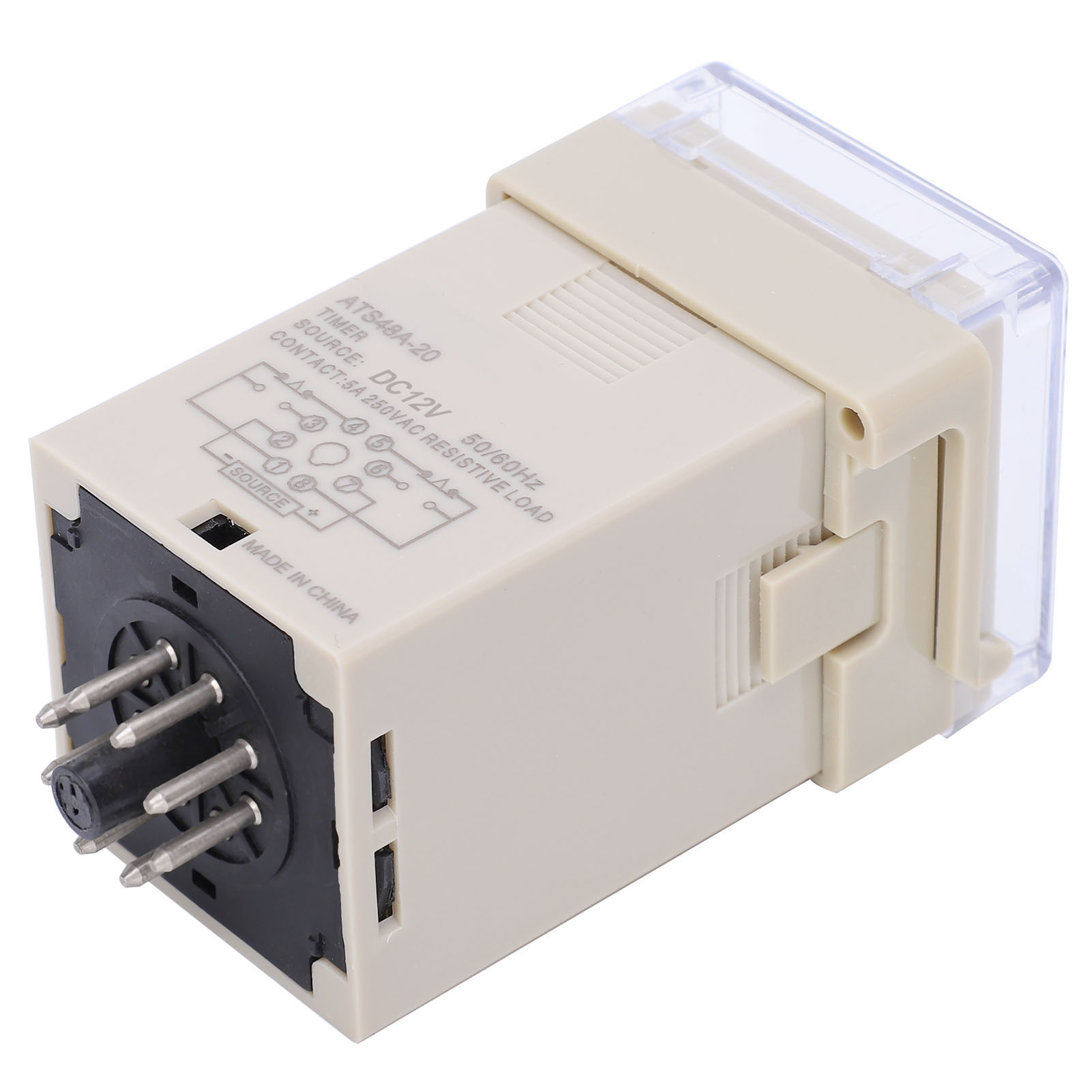 Zeitrelais Mit Digitaler Led-anzeige Ats48a-20, Zeitrelaismodul Mit Flexibler Einstellung, 12 V Dc