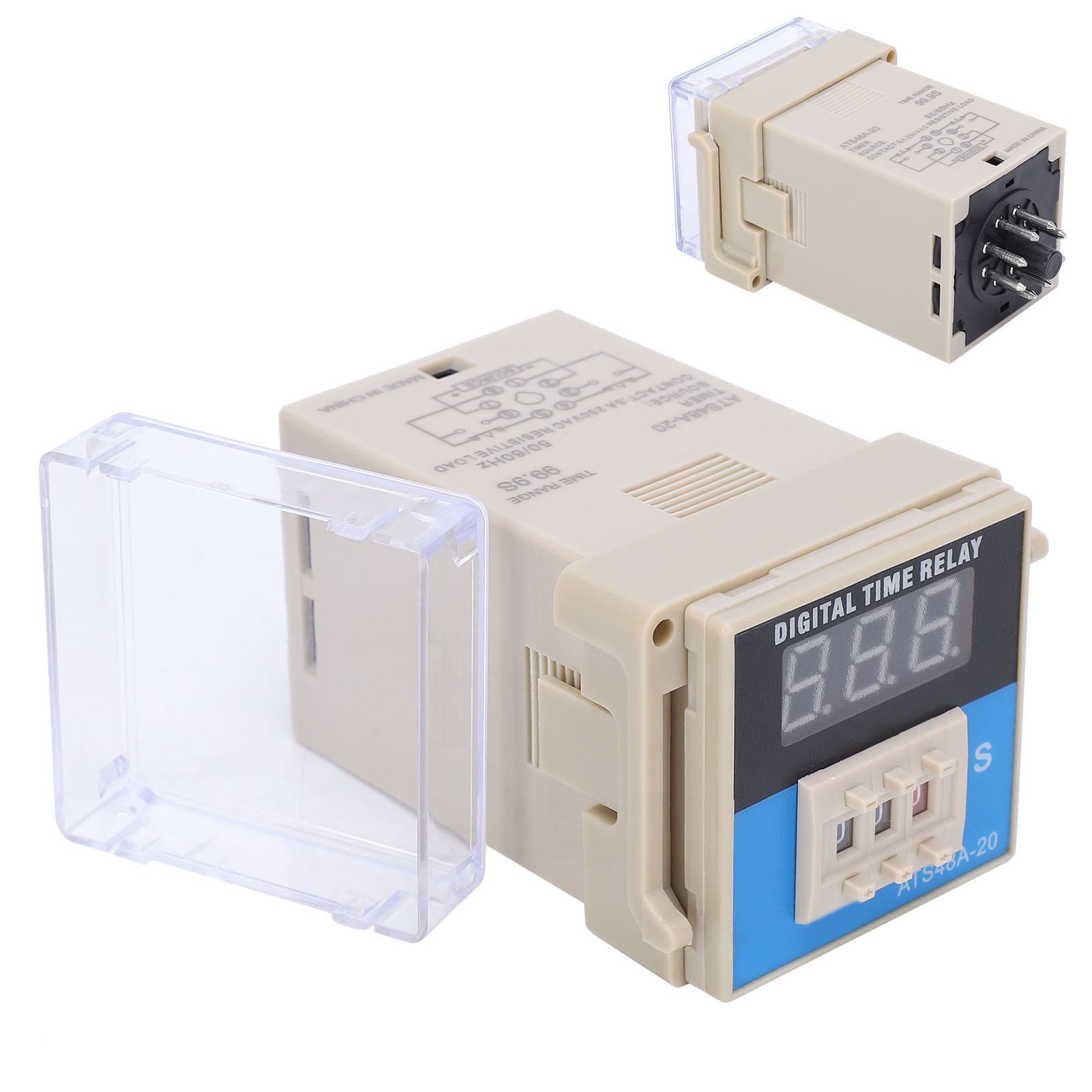 Ats48a-20 Digitales Led-display, Einstellbare Zykluszeit, Relaisverzögerungssteuerung, Dc12v-komponenten