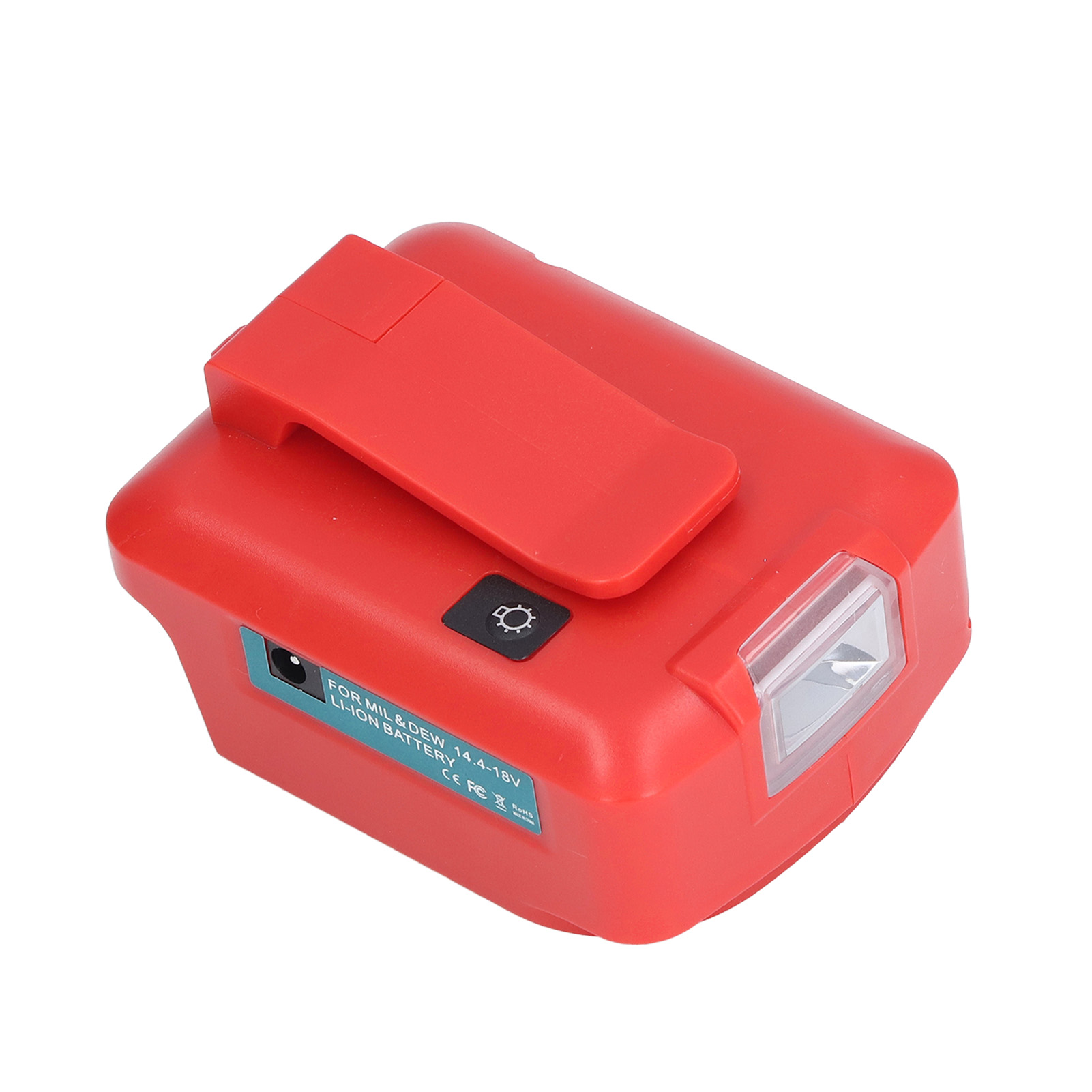 Dual-usb-led-lichtadapter, Lithium-akku-betrieben, Ladegerät, Konverter, 14,4–18 V Eingangsanschluss 2