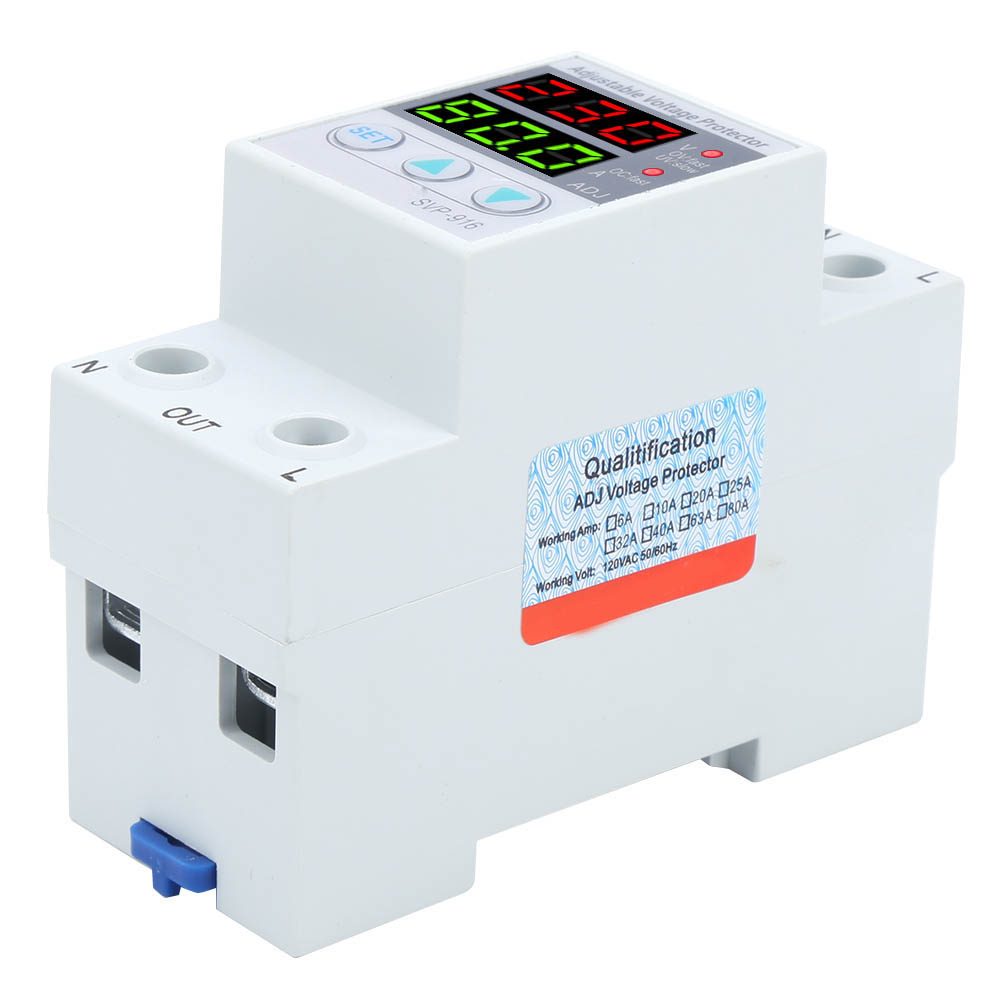 Svp-916 100–130 V Ac Einstellbarer Über- Und Unterspannungsschutz Mit Verzögerter Rückstellung, 40 A