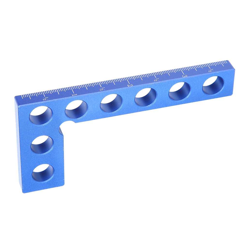 90°-winkelmesser, Holzbearbeitungswerkzeug, Zolllineal 0–100 Mm, Blau