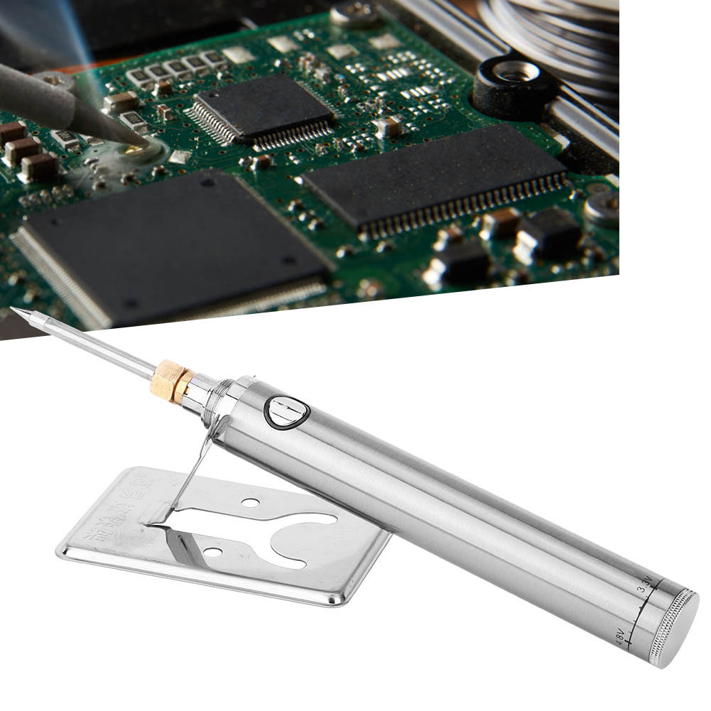 Miniatur-5v-usb-lötkolben-set, Antioxidativer, Tragbarer, Kabelloser Lötkolben (silber)