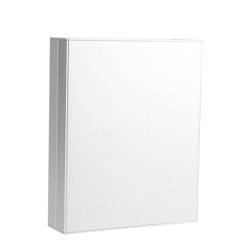 Aluminiumgehäuse, Geteilte Leiterplatte, Wärmeableitung, Abgeschirmter Anschlusskasten, 33 X 114 X 140 Mm, Satiniertes Silber, Flach