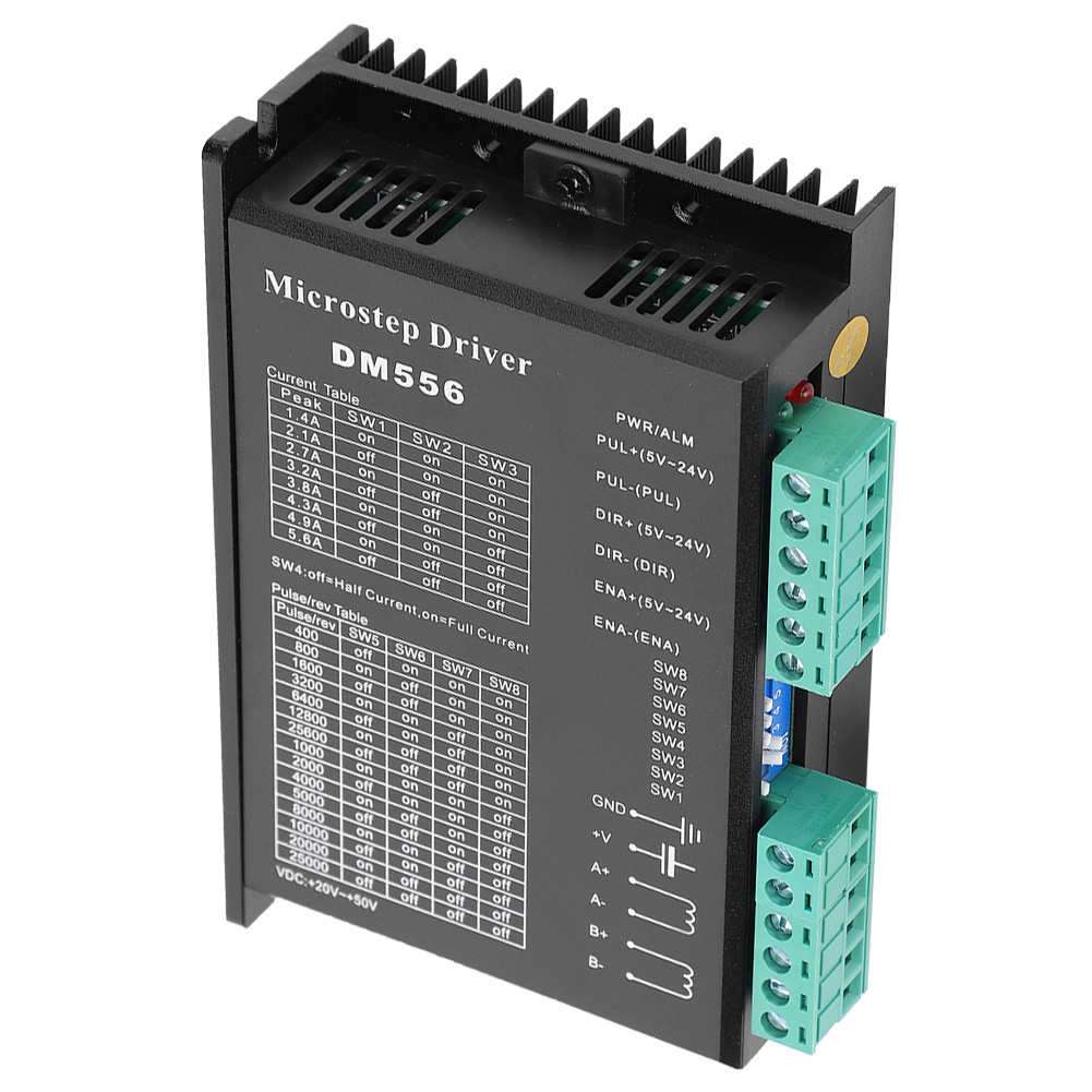 Dm556 Schrittmotortreiber, 20–50 V Dc, Rauscharm, Störungsunempfindlich, 200 Khz Impulseingangsfrequenz