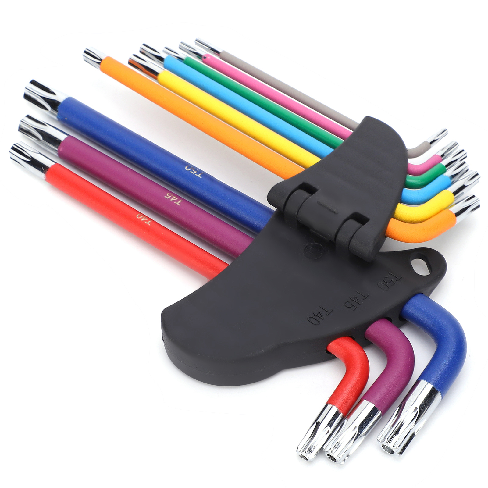 Set Mit 9 Sternförmigen Sechskant-steckschlüsseln, Mehrfarbig, Inbusschlüssel-set, Schraubenschlüssel-reparaturzubehör
