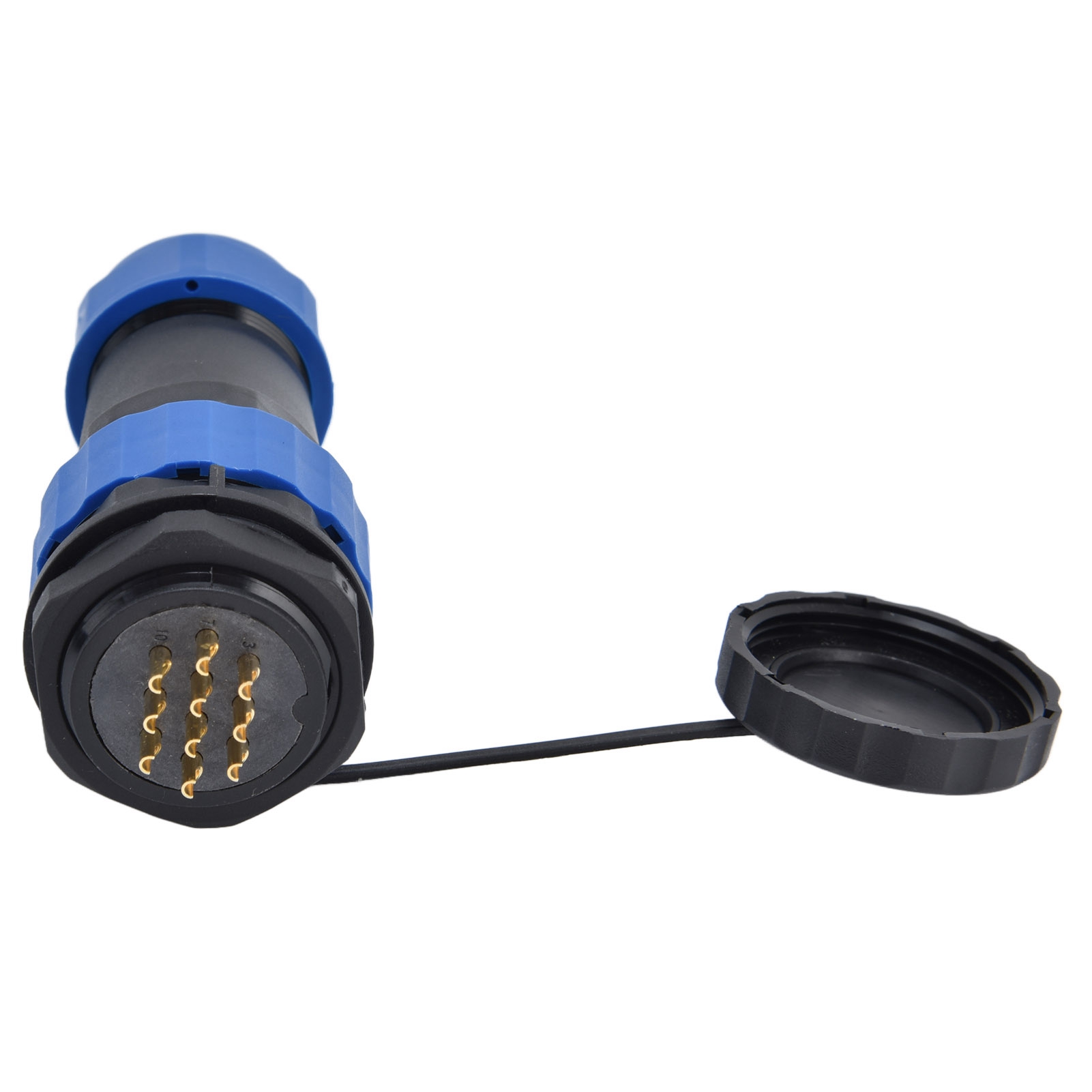 Wasserdichter Stecker Mit Kontermutter Ip68 Luftfahrt-stromanschluss 380v 10a Für Kabel Und Leitungen Stift Sp2810