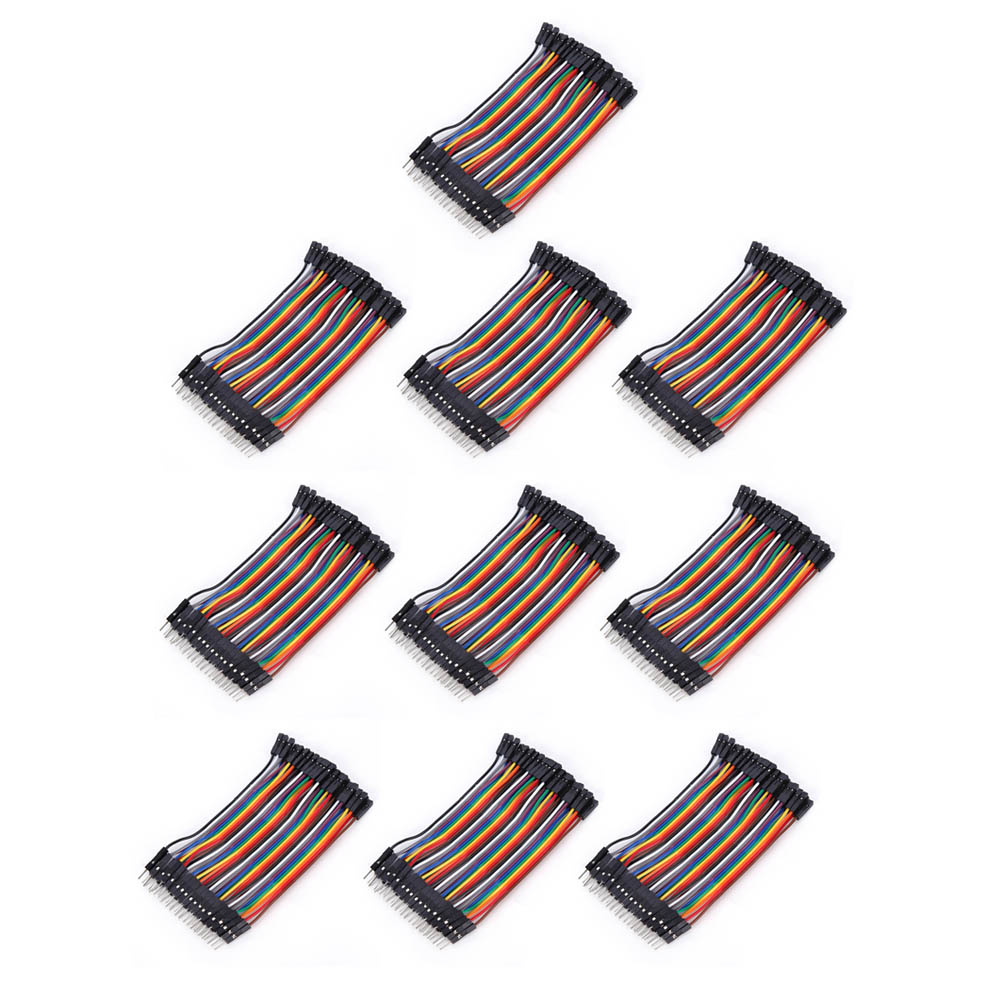 10 Kunststoff-jumperkabel, Stecker Und Buchse, Verbindungskabel Für Computerelektronik, 2,54 Mm
