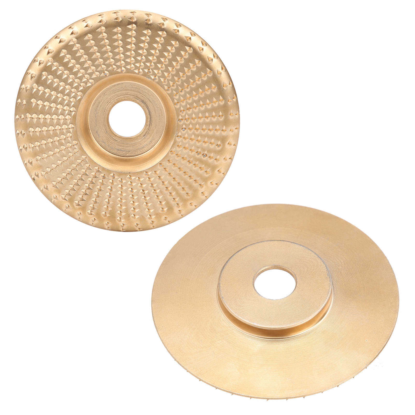 2 Schleifscheiben, Gold, Flachkante, Gebogene Schleifscheiben Für Winkelschleifer, Zum Schleifen, Schnitzen Und Formen, 100 Mm