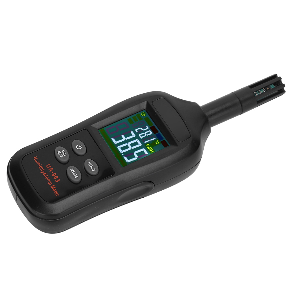 Ua963 Tragbares, Präzises Miniatur-digitalthermometer Mit Hygrometer Und Lcd-anzeige Zur Messung Von Temperatur Und Luftfeuchtigkeit